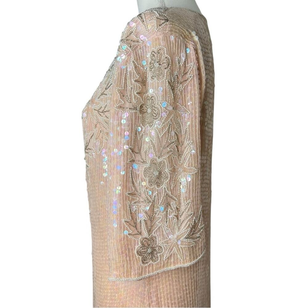 Vintage Cheryl’s Winners Sequin and Beaded Women’s Dress Size vintage Medium - Picture 2 of 11